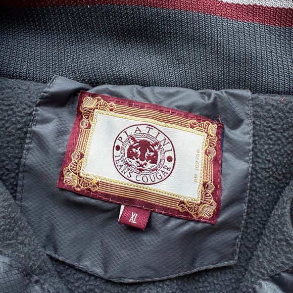 Rare Vintage Platini Jeans Cougar Zip Up Bomber Jacket - Picture 5 of 6